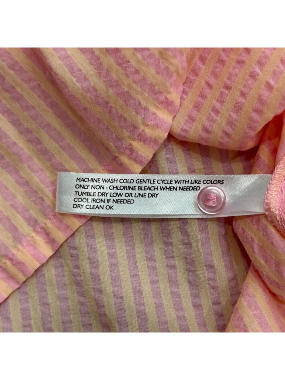 Tuckernuck Womens Size XS Pink Peach Juliette Button Down Blouse - Picture 5 of 8